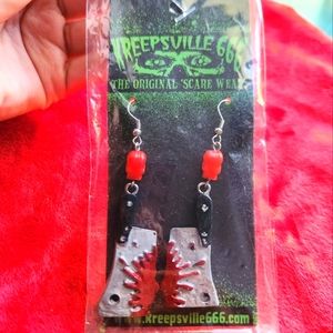 Kreepsville666 butcher knife earrings
